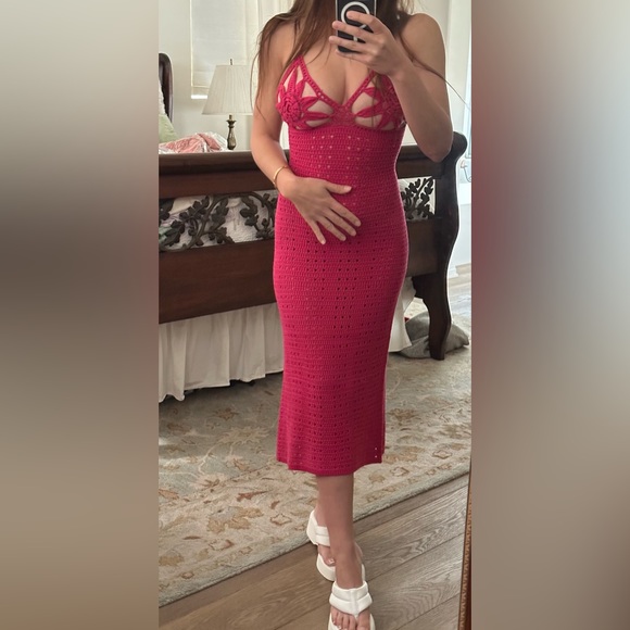 SOLD OUT Floral Crochet Dress XS- FOREVER 21 Festival - Picture 6 of 9